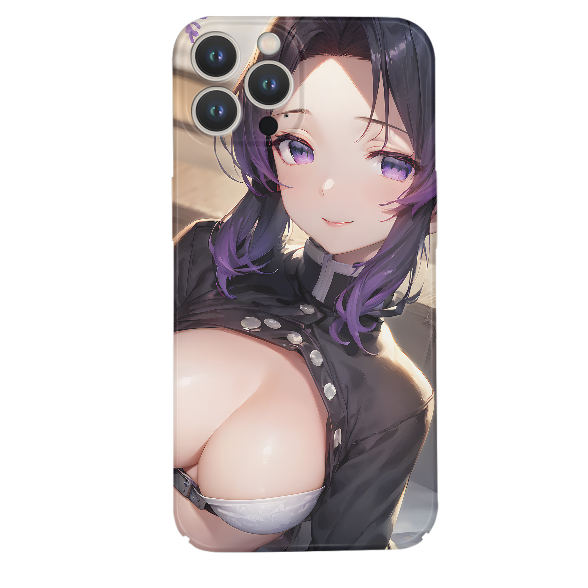 （画像用） 鬼滅の刃（きめつのやいば）蟲柱-胡蝶 しのぶ／こちょう しのぶ Kochou Shinobu 【iPhone 14シリーズ対応】ハードケース